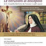 Le istruzioni al discepolo di Santa Camilla Battista da Varano