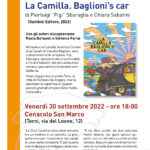 Al Cenacolo la storia di Camilla, l'auto di Baglioni che Pompeo De Angelis fece incendiare